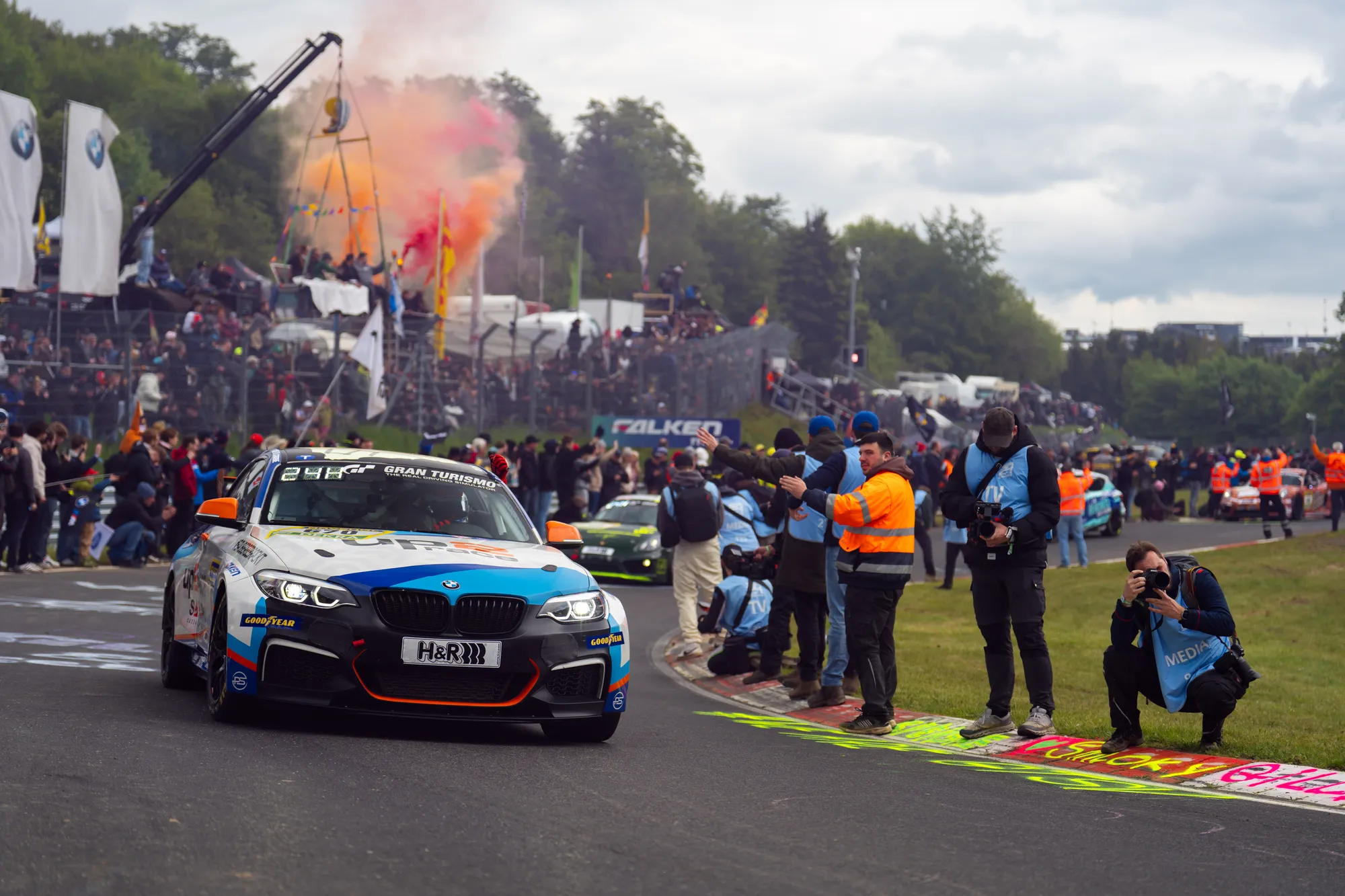 The BMW in the Nürburgring paddock